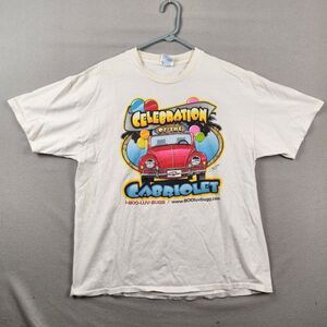 Vintage Hanes Comfort Celebration of the Cabriolet White T Shirt Sz XL